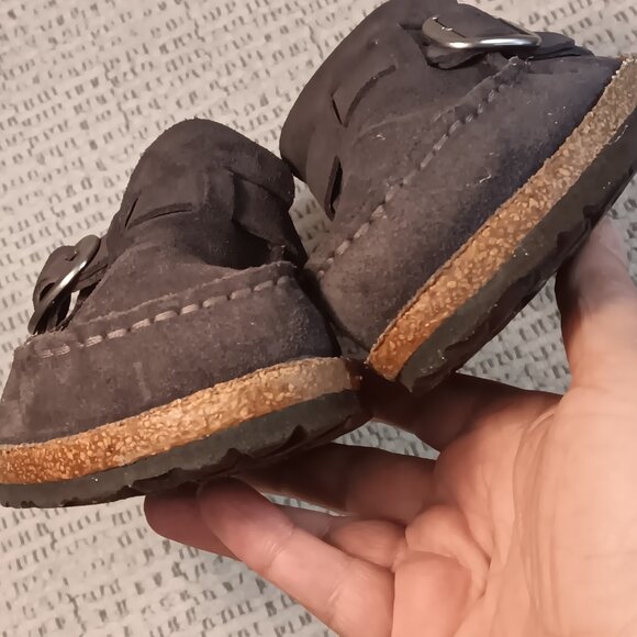 Birkenstock 'Buckley' women's blue suede leather mules sz 40 EU / 9 - 9.5 US - Picture 8 of 14